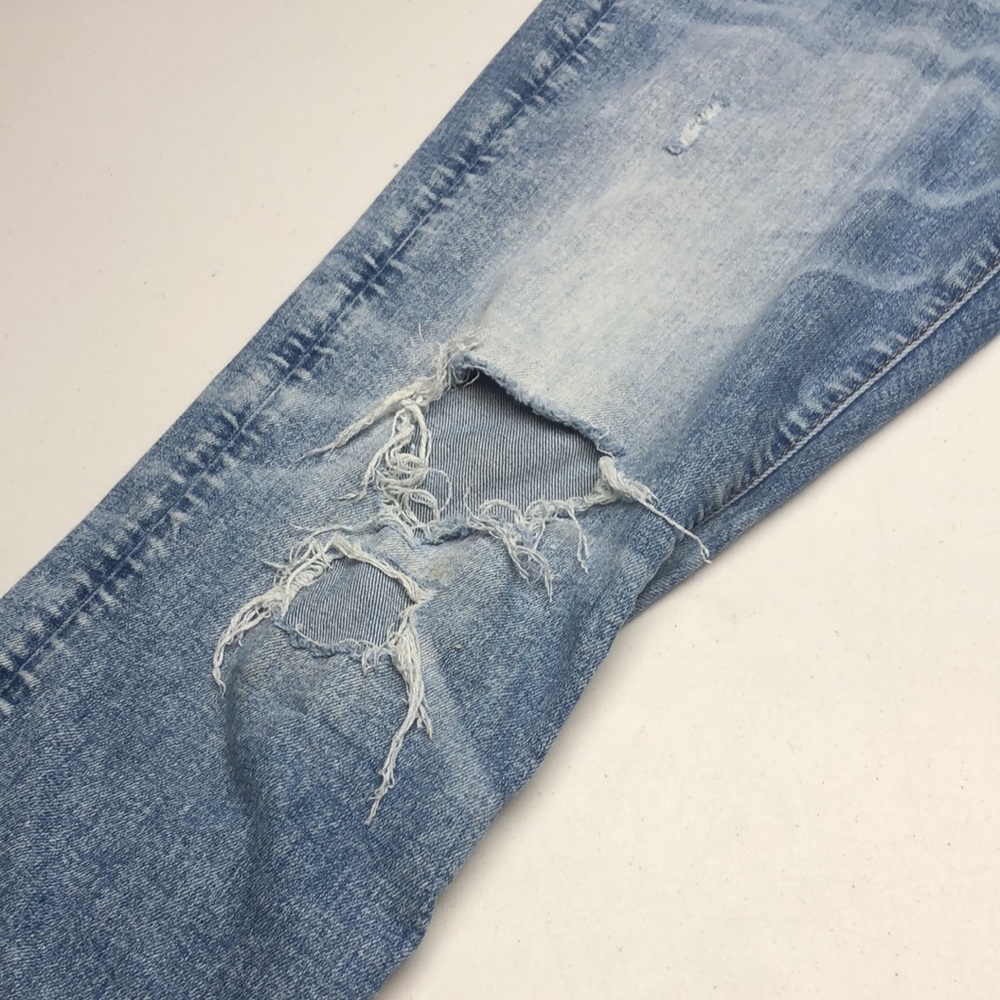 DISTRESS MENS VINTAGE AMERICAN EAGLE ATHLETIC FIT JEANS 30x32 😎 - Picture 9 of 13